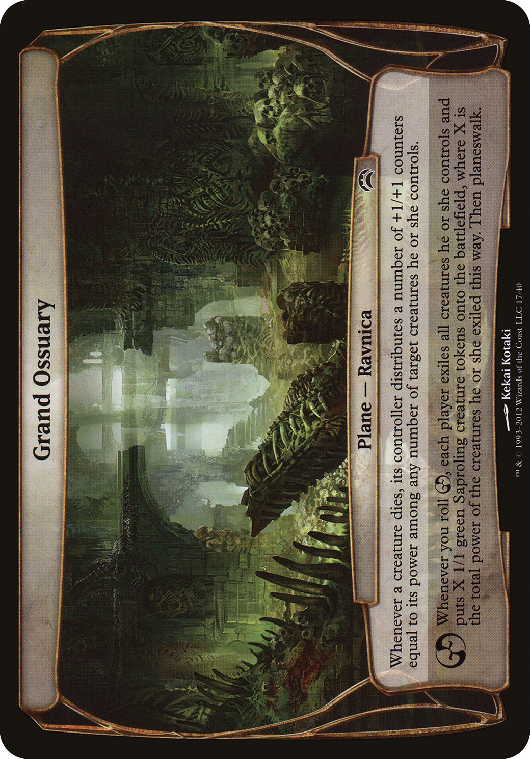Image of Grand Ossuary (Planechase 2012) (OVER-017) - Planechase 2012 Planes Foil