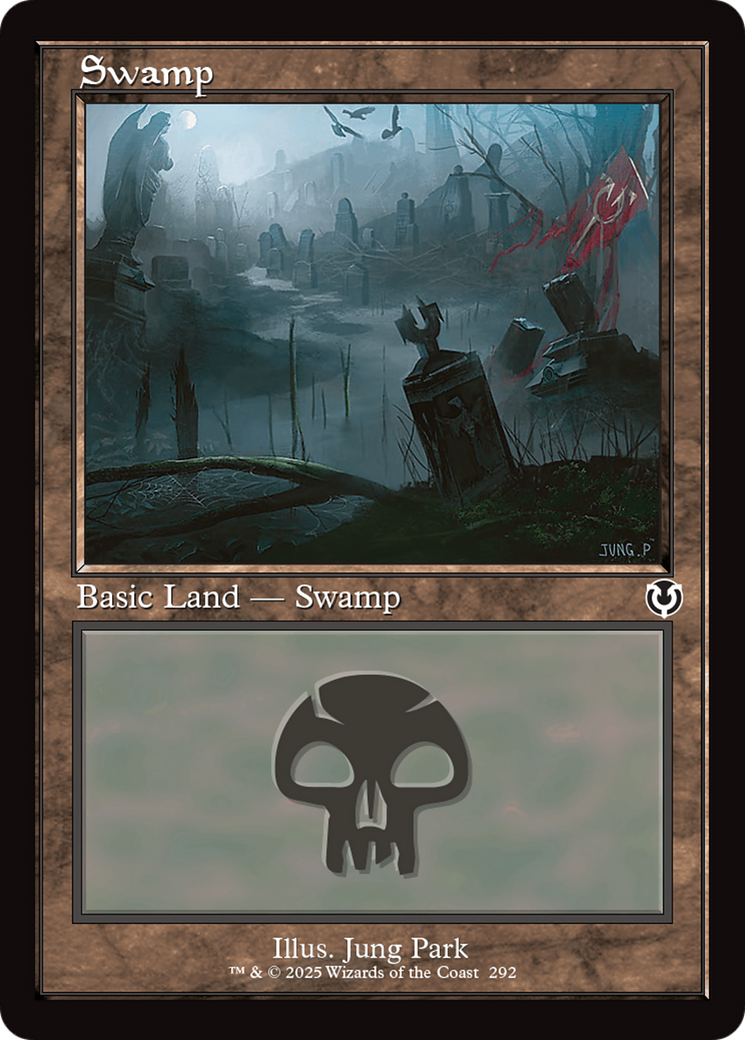 Image of Swamp (292) (Retro Frame) (INR-292) - Innistrad Remastered Foil
