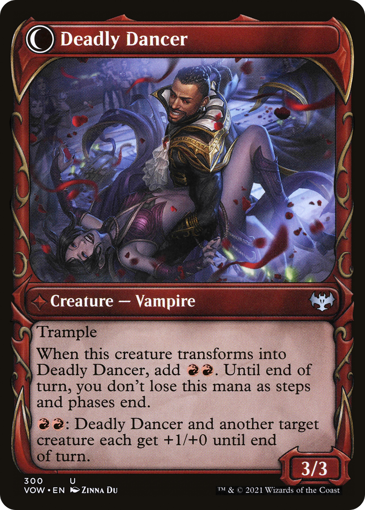 Image of Alluring Suitor (Showcase) (VOW-300) - Innistrad: Crimson Vow: (Showcase, Double Faced Transform)