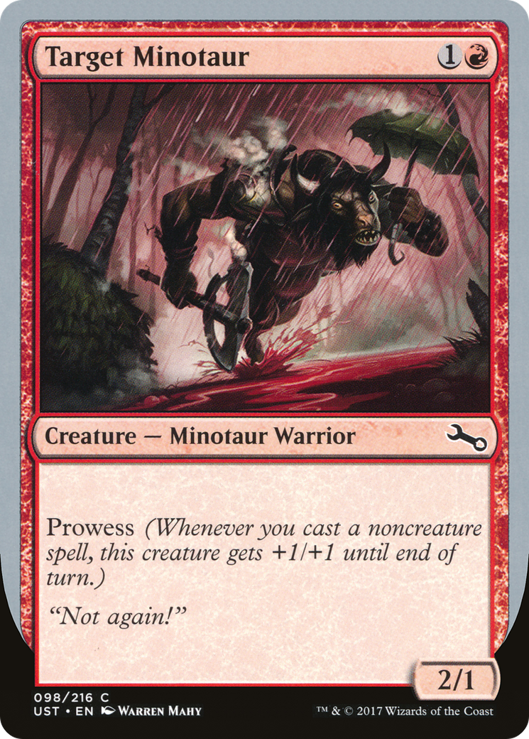 Image of Target Minotaur (B) (UST-98B) - Unstable Foil
