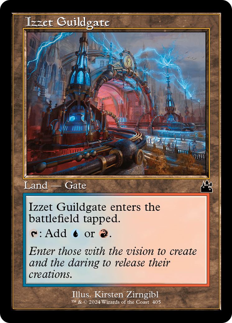 Image of Izzet Guildgate (Retro Frame) (RVR-405) - Ravnica Remastered