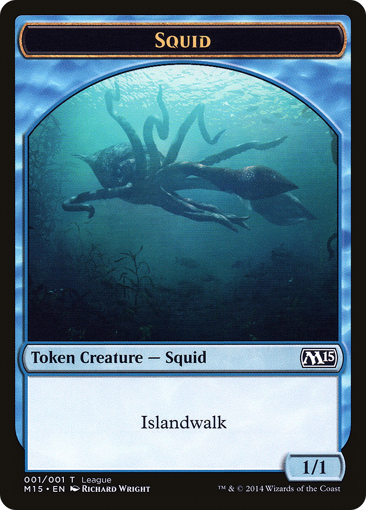 Image of Squid Token (LEP-001) - League Tokens 2014