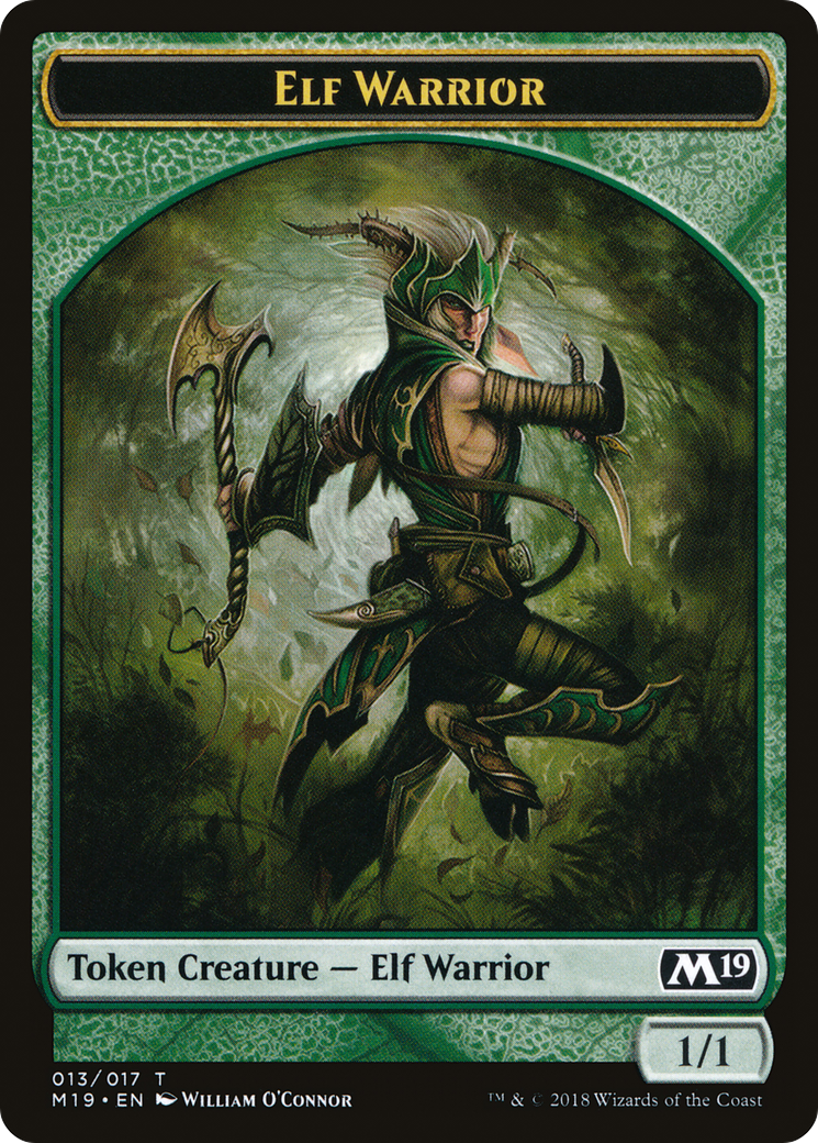 Image of Elf Warrior Token (M19-013) - Core Set 2019 Tokens