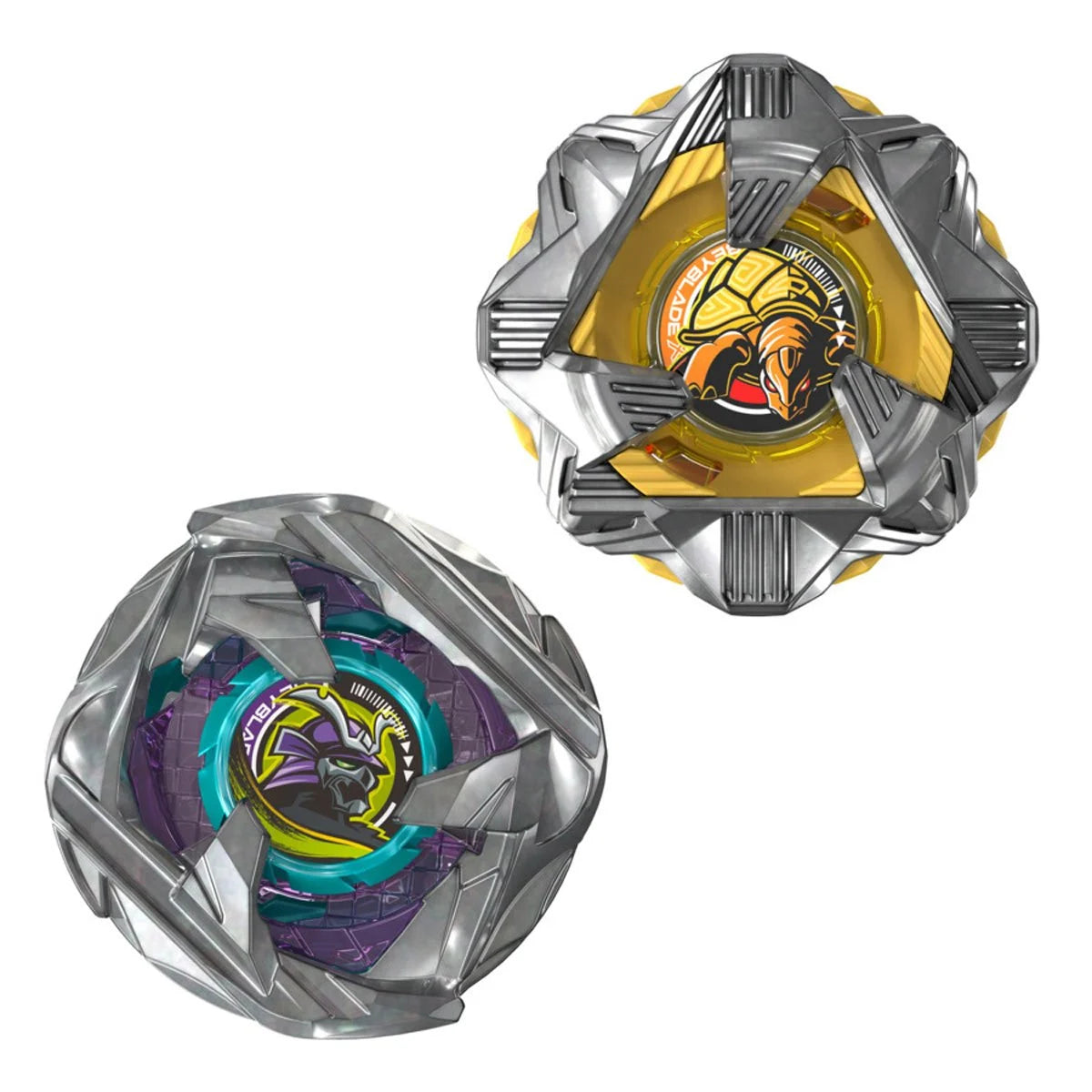 Image of Beyblade X Calibur Samurai 6-70M BX & Obsidian Shell 3-85S BX Dual Pack Set