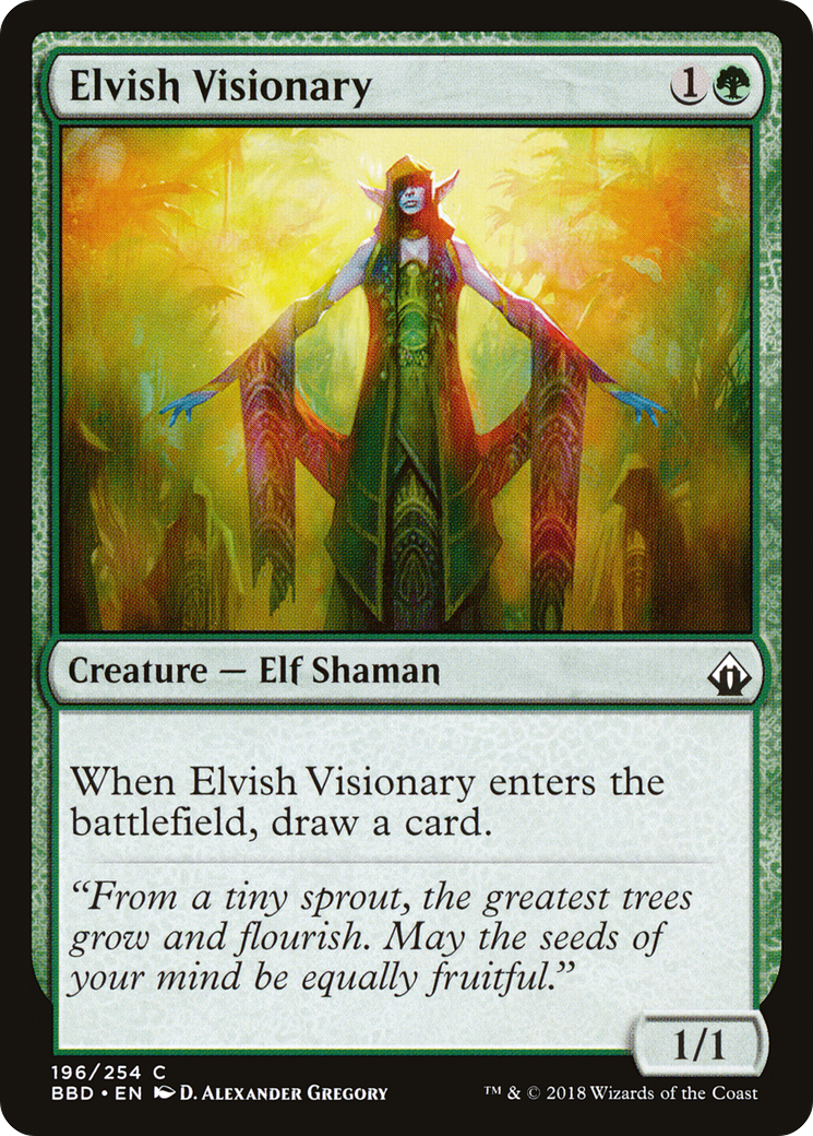 Image of Elvish Visionary (BBD-196) - Battlebond