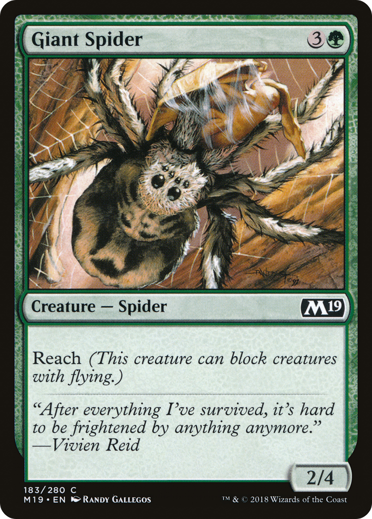 Image of Giant Spider (M19-183) - Core Set 2019