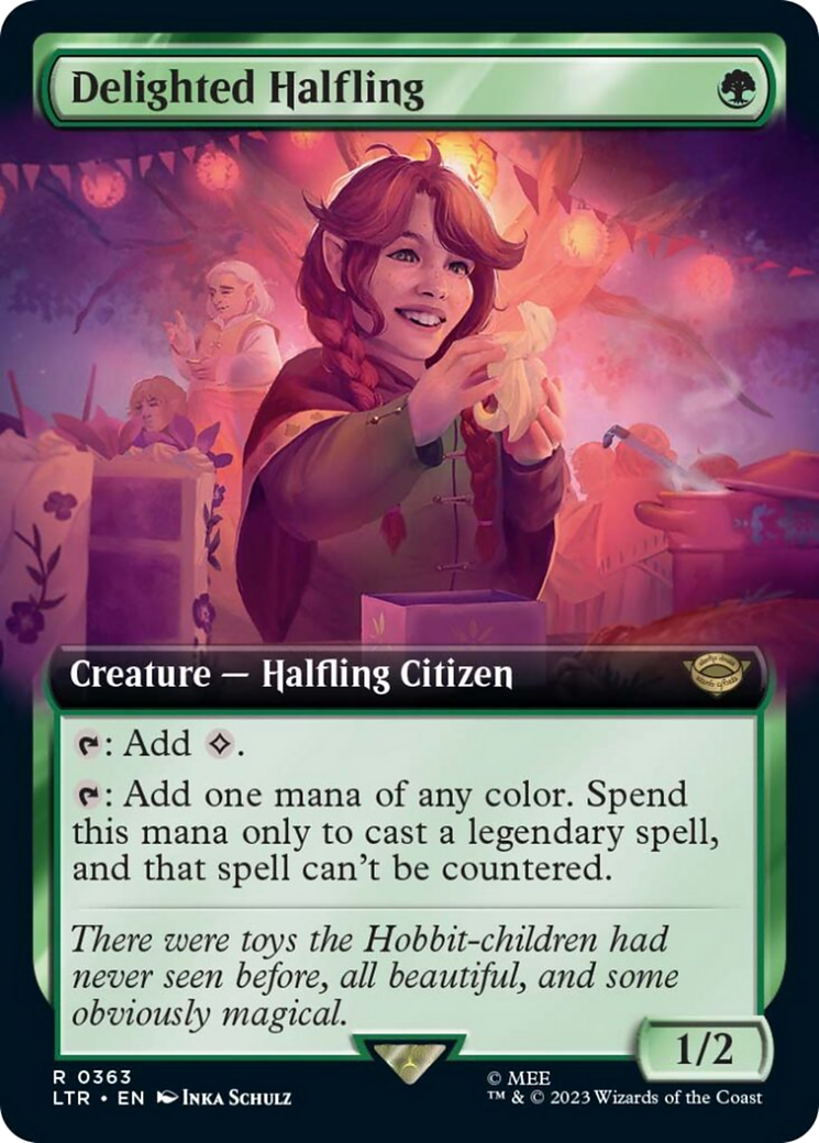 Image of Delighted Halfling (Extended Art) (LTR-363) - The Lord of the Rings: Tales of Middle-earth: (Extended Art)