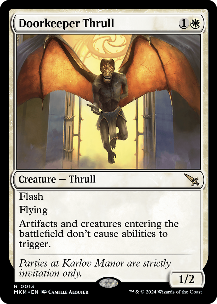 Image of Doorkeeper Thrull (MKM-013) - Murders at Karlov Manor
