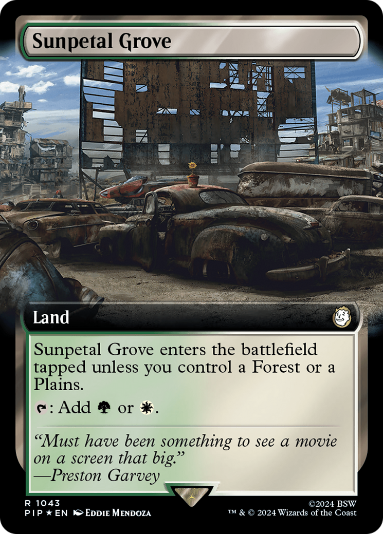 Image of Sunpetal Grove (Extended Art) (Surge Foil) (PIP-1043) - Fallout: (Extended Art) Foil
