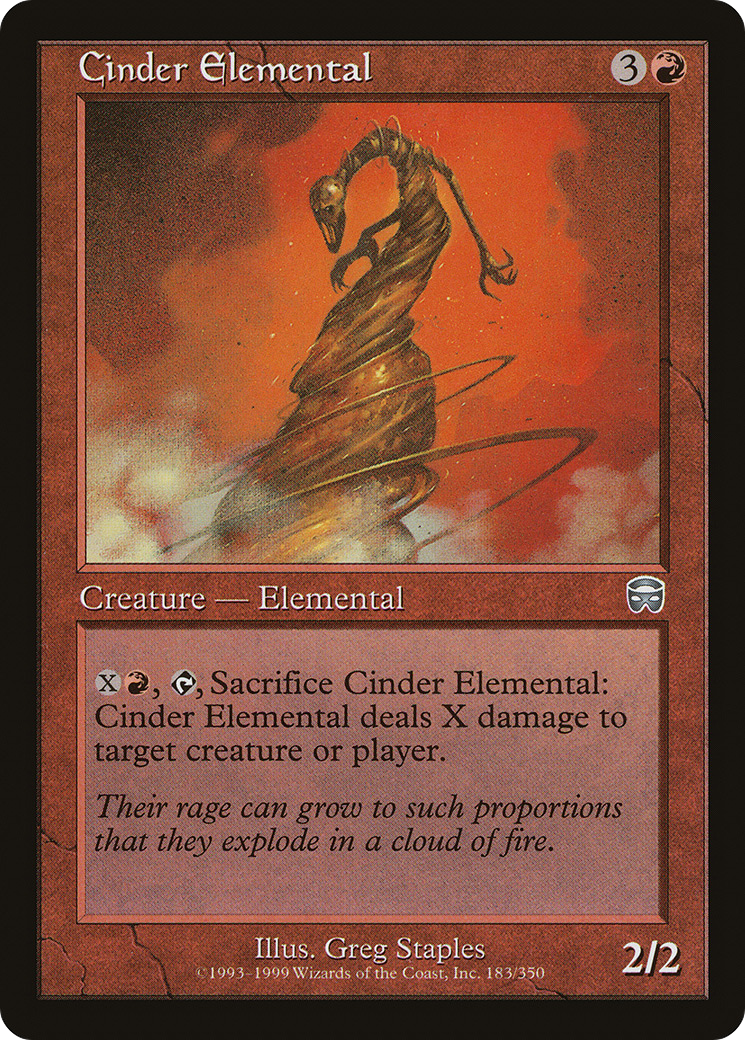 Image of Cinder Elemental (MMQ-183) - Mercadian Masques