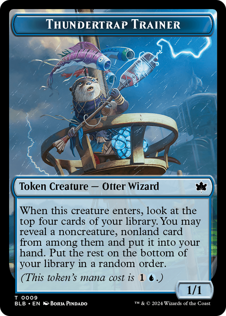 Image of Thundertrap Trainer Token (BLB-009) - Bloomburrow Tokens