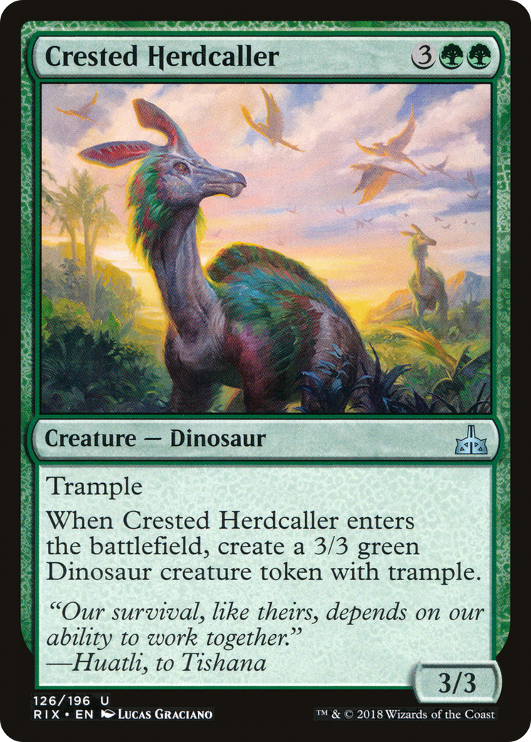 Image of Crested Herdcaller (RIX-126) - Rivals of Ixalan