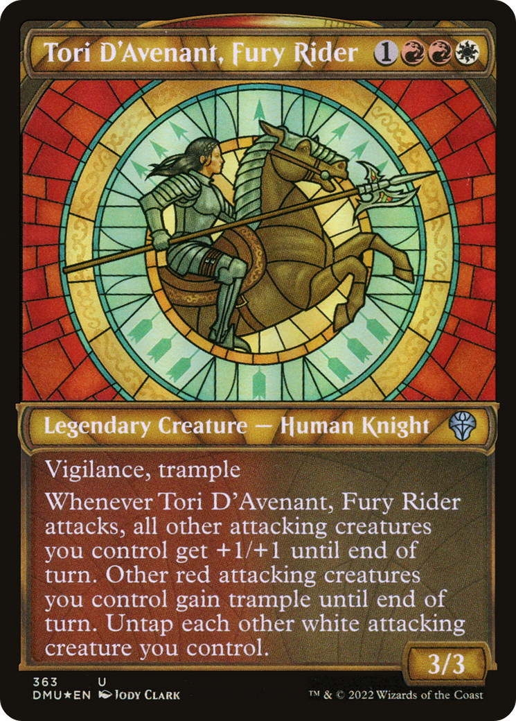 Image of Tori D'Avenant, Fury Rider (Textured Foil) (DMU-363) - Dominaria United: (Showcase) Foil