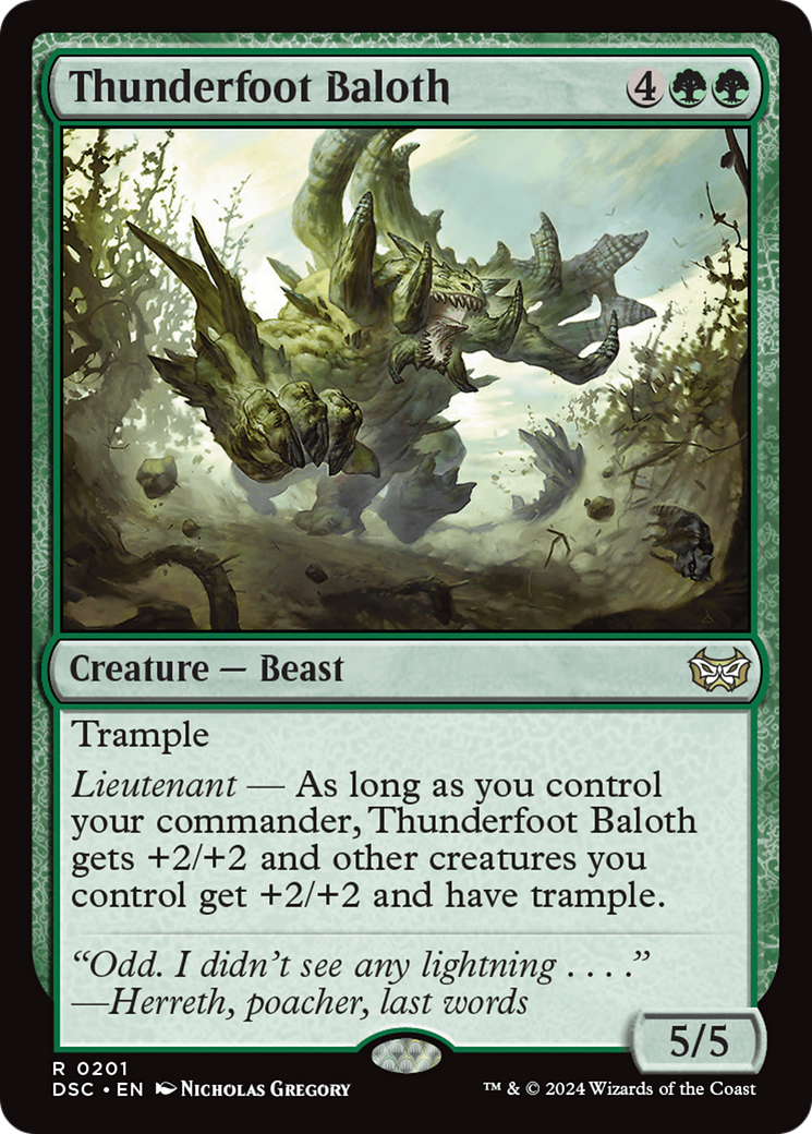 Image of Thunderfoot Baloth (DSC-201) - Duskmourn: House of Horror Commander