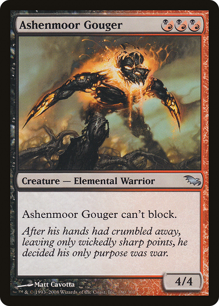 Image of Ashenmoor Gouger (SHM-180) - Shadowmoor