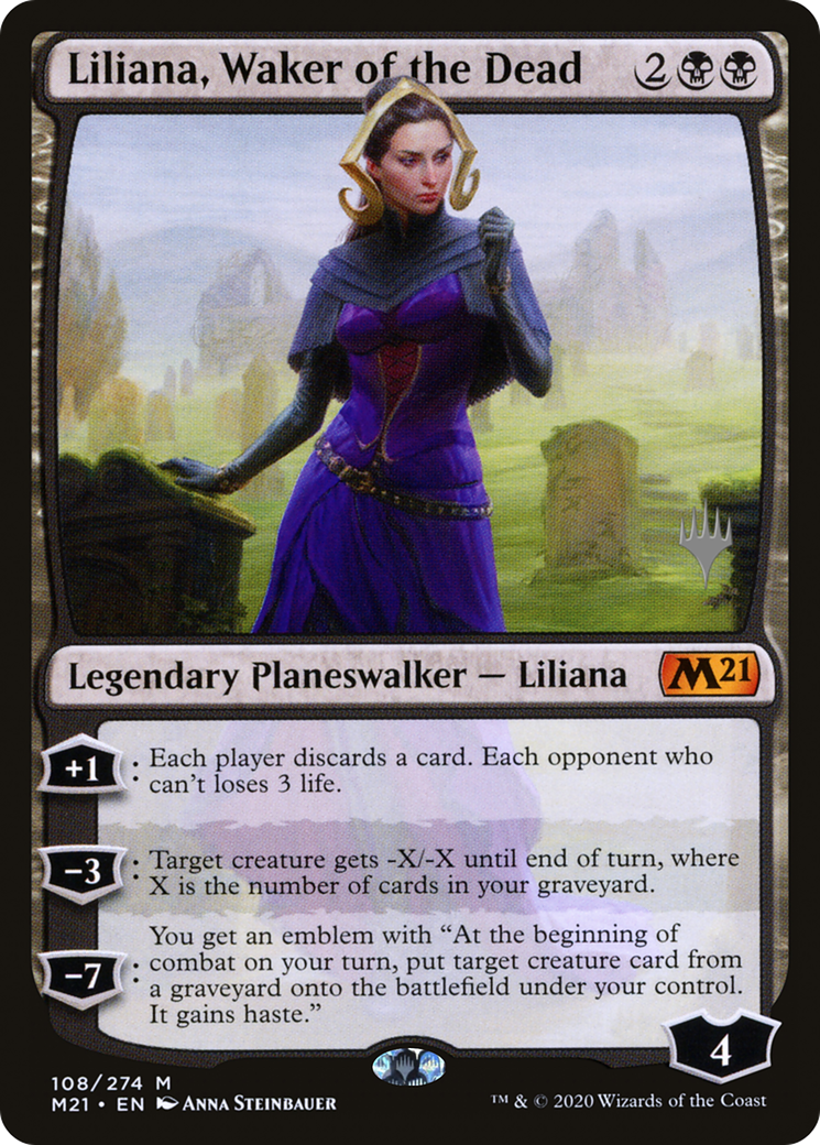 Image of Liliana, Waker of the Dead (PPM21-108) - Core Set 2021 Promos Foil