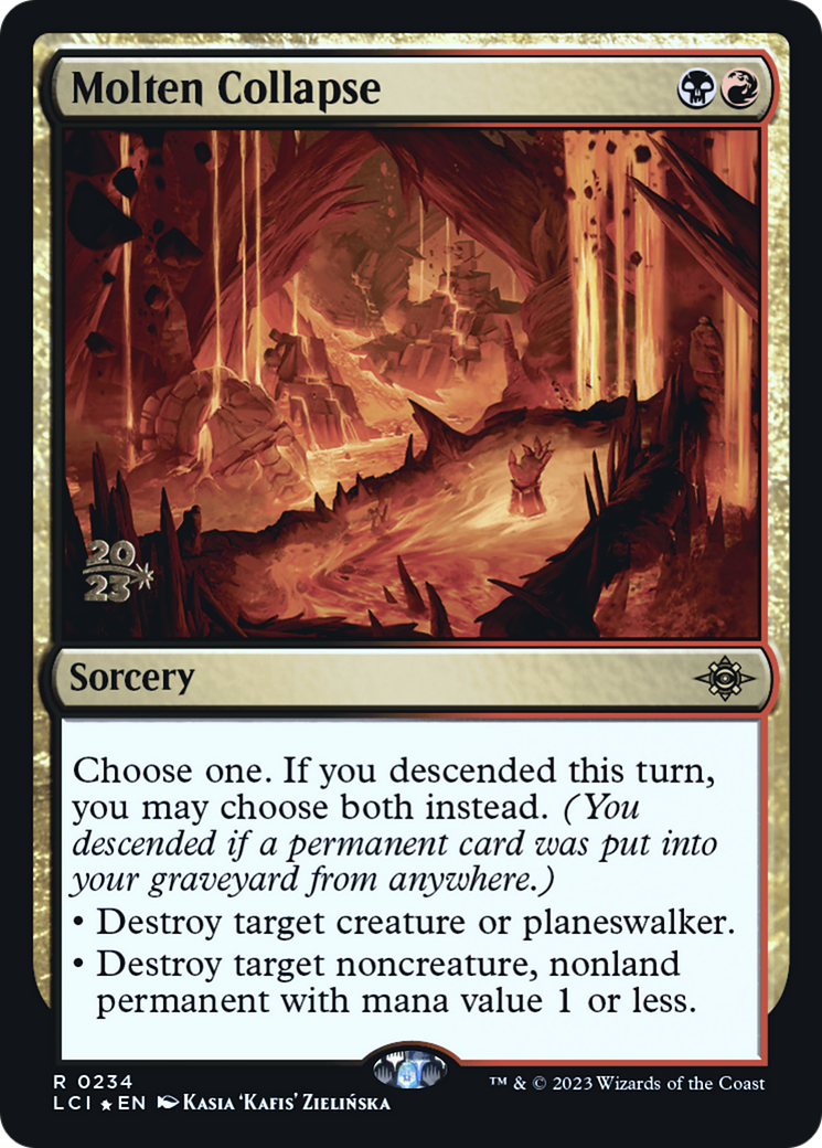 Image of Molten Collapse (PRE-234) - The Lost Caverns of Ixalan Promos Foil