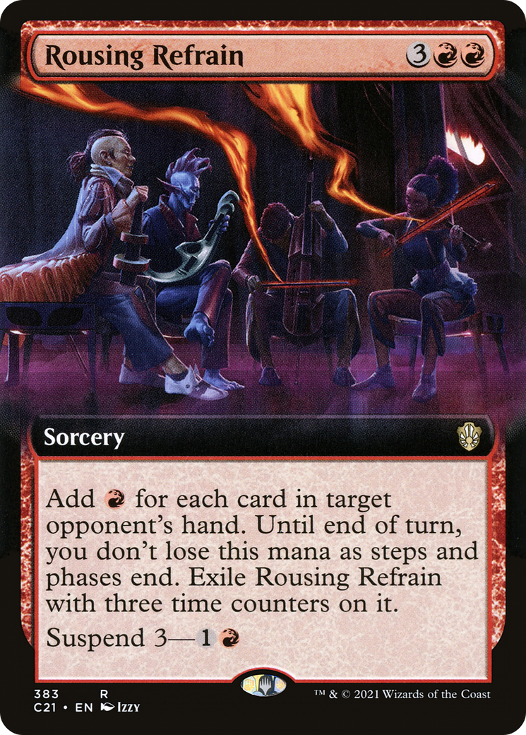 Image of Rousing Refrain (Extended Art) (C21-383) - Commander 2021: (Extended Art)