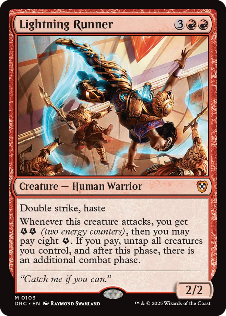 Image of Lightning Runner (DRC-103) - Commander: Aetherdrift