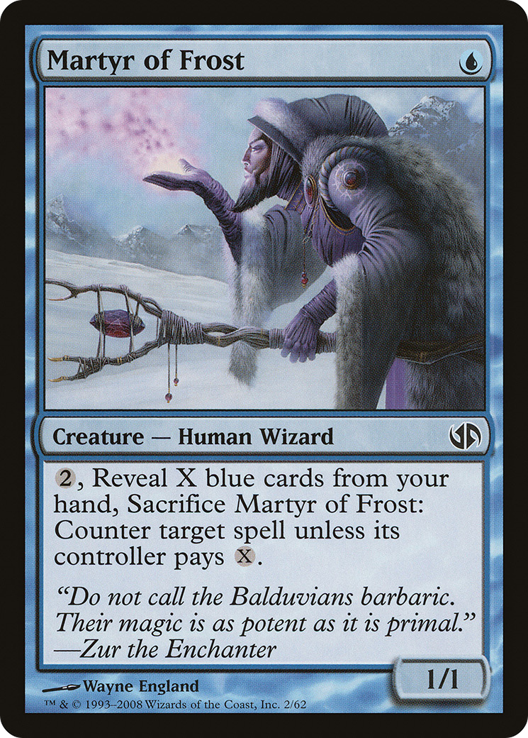 Image of Martyr of Frost (DD2-002) - Duel Decks: Jace vs. Chandra