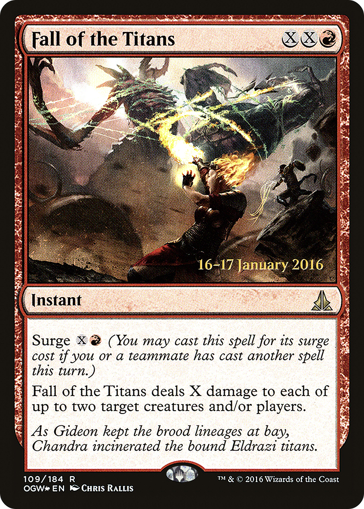 Image of Fall of the Titans (PRE-109S) - Oath of the Gatewatch Promos Foil