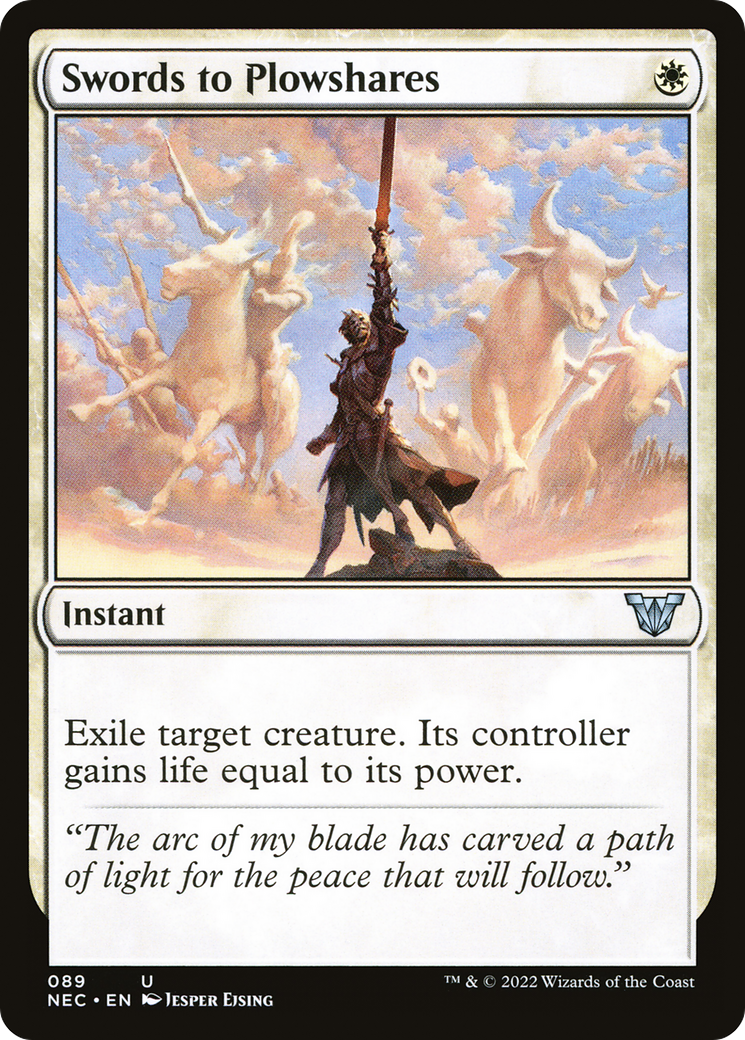 Image of Swords to Plowshares (NEC-089) - Neon Dynasty Commander