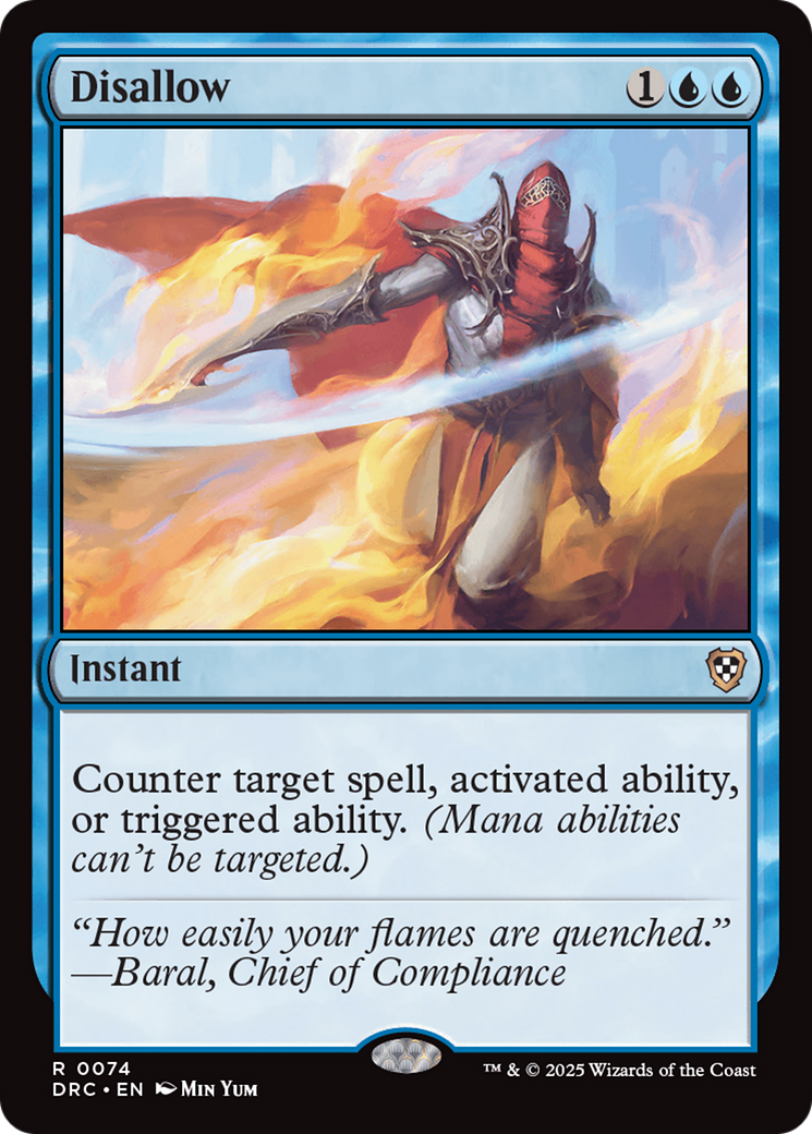 Image of Disallow (DRC-074) - Commander: Aetherdrift