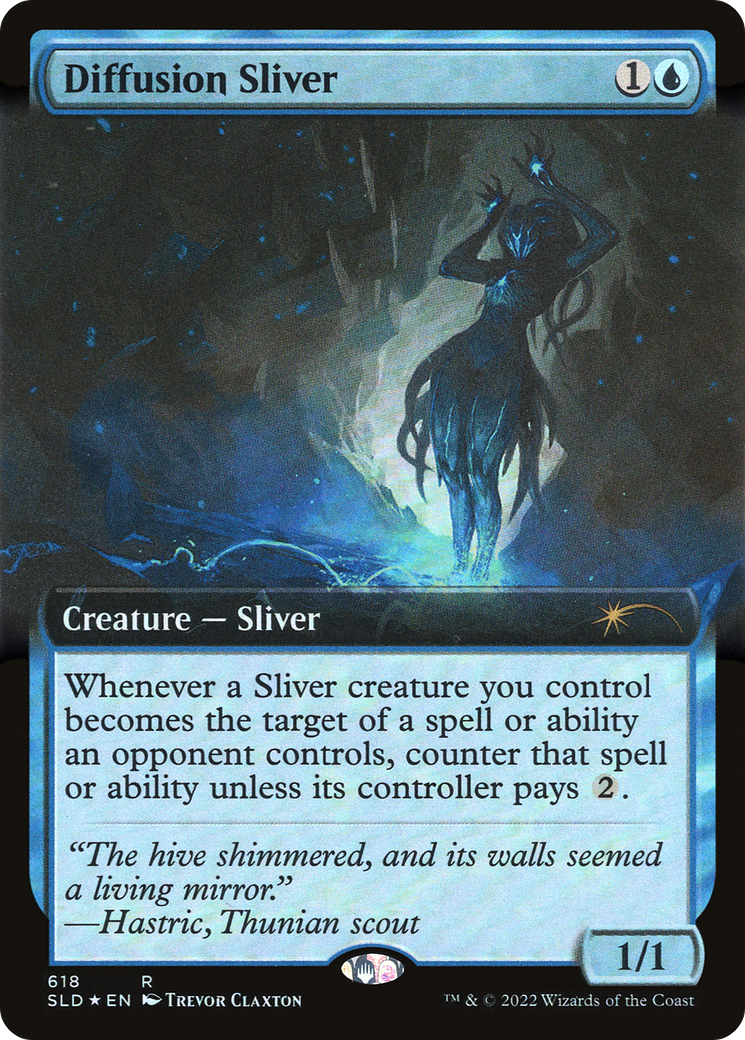 Image of Diffusion Sliver (Extended Art) (SLD-618) - Secret Lair Drop: (Extended Art) Foil