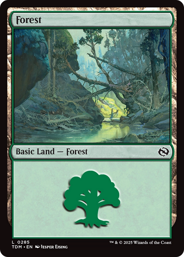 Image of Forest (0285) (TDM-285) - Tarkir: Dragonstorm