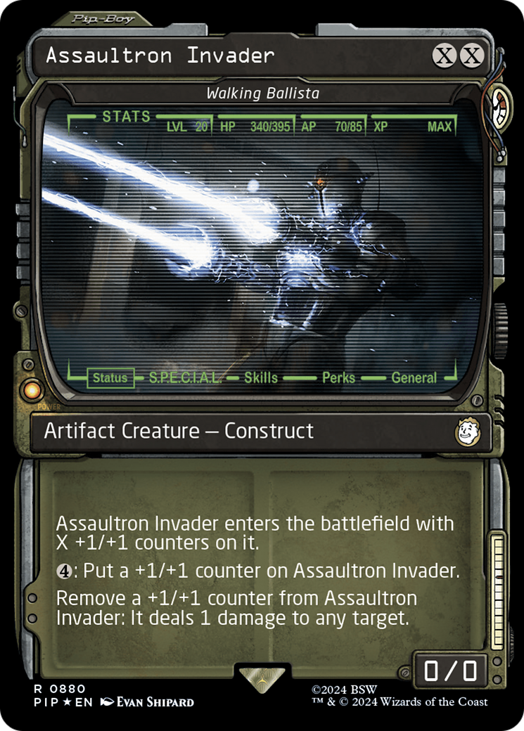 Image of Assaultron Invader - Walking Ballista (Showcase) (Surge Foil) (PIP-880) - Fallout / Assaultron Invader: (Showcase) Foil