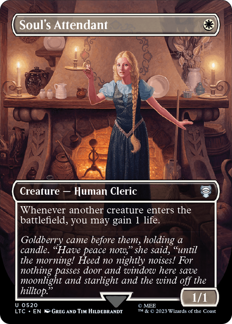 Image of Soul's Attendant (Borderless) (LTC-520) - Tales of Middle-earth Commander (Borderless) Foil