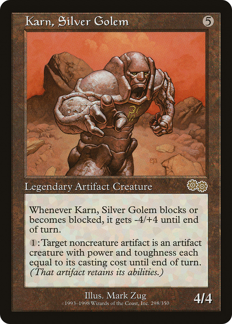 Image of Karn, Silver Golem (USG-298) - Urza's Saga