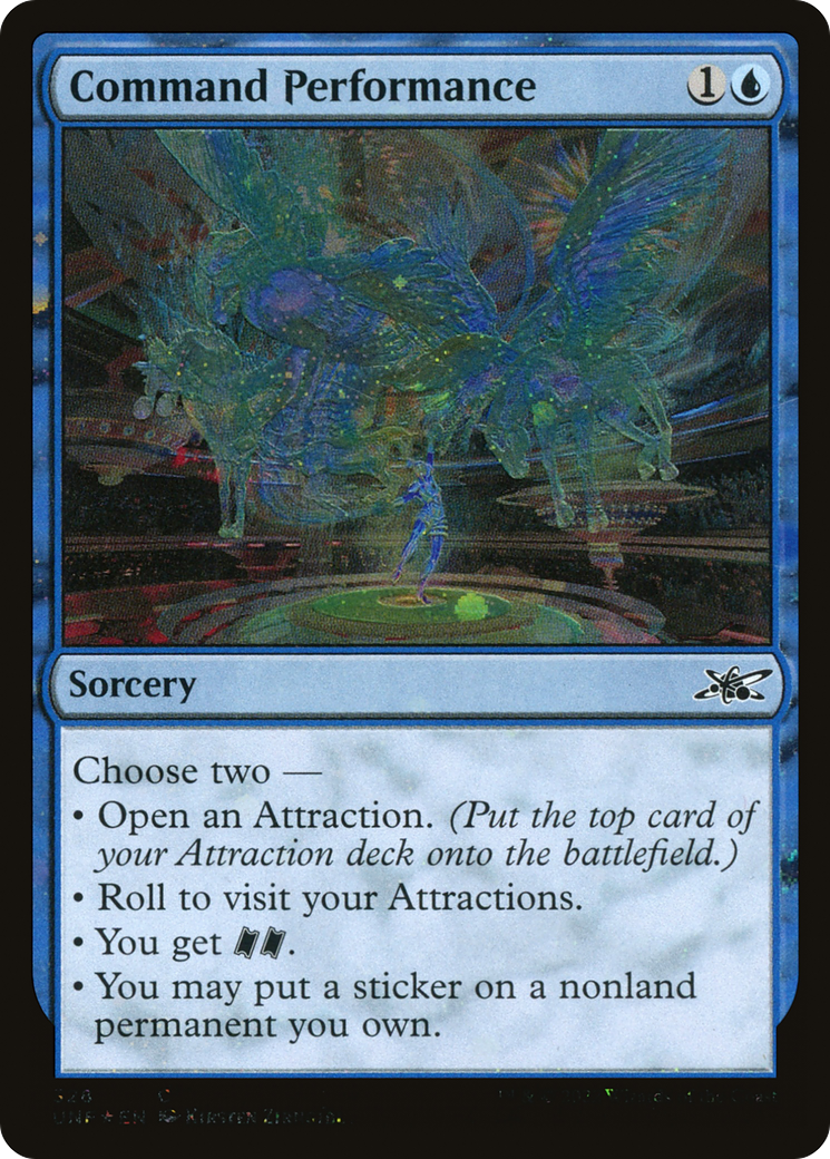 Image of Command Performance (Galaxy Foil) (UNF-328) - Unfinity Foil