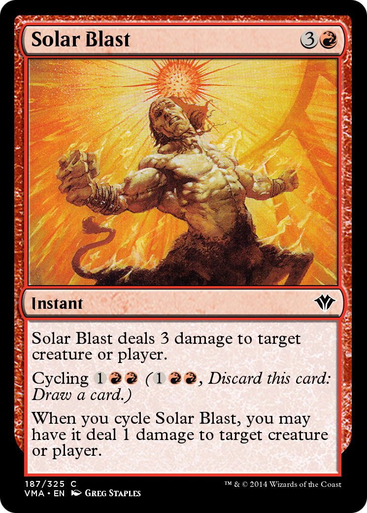 Image of Solar Blast (VMA-187) - Vintage Masters Foil
