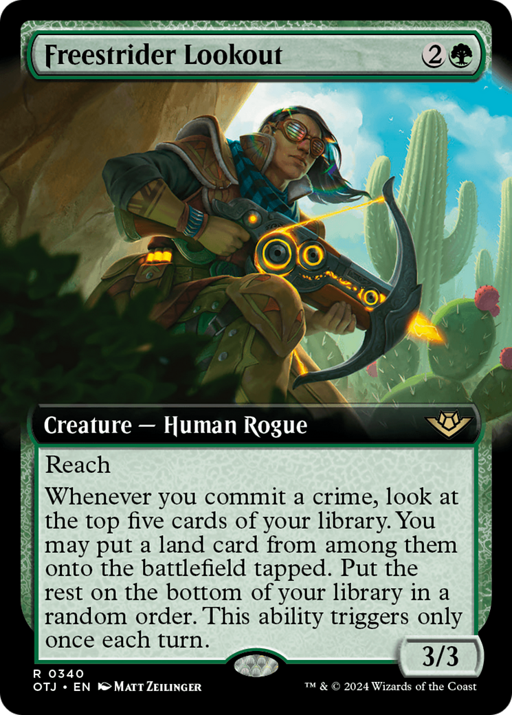 Image of Freestrider Lookout (Extended Art) (OTJ-340) - Outlaws of Thunder Junction: (Extended Art)