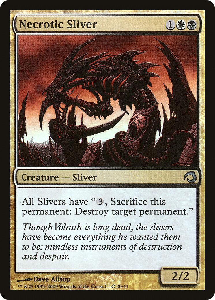 Image of Necrotic Sliver (PDS-020) - Premium Deck Series: Slivers Foil