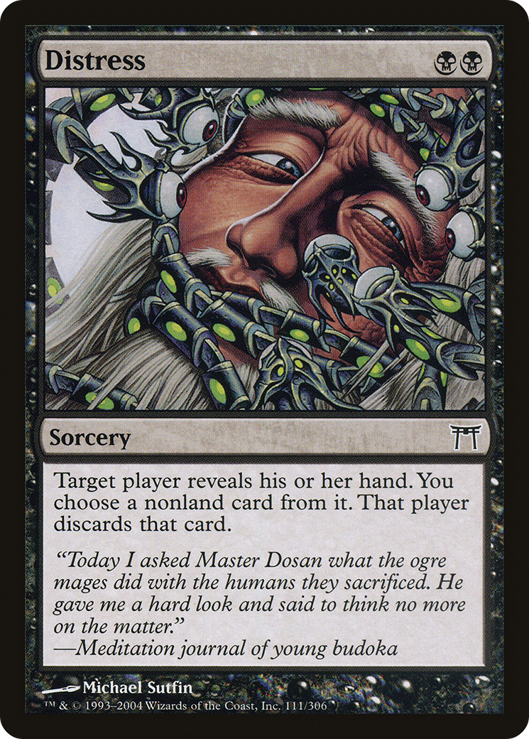 Image of Distress (CHK-111) - Champions of Kamigawa Foil