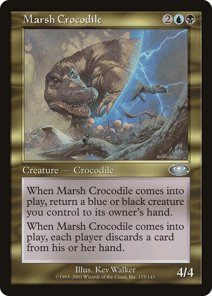 Image of Marsh Crocodile (PLS-115) - Planeshift Foil
