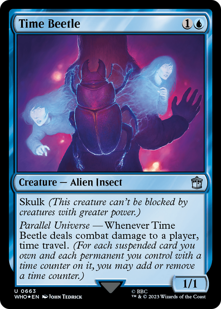 Image of Time Beetle (Surge Foil) (WHO-663) - Doctor Who Foil