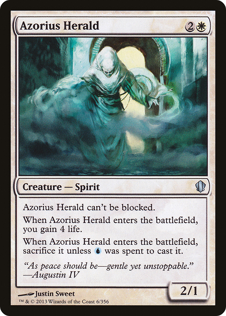Image of Azorius Herald (C13-006) - Commander 2013