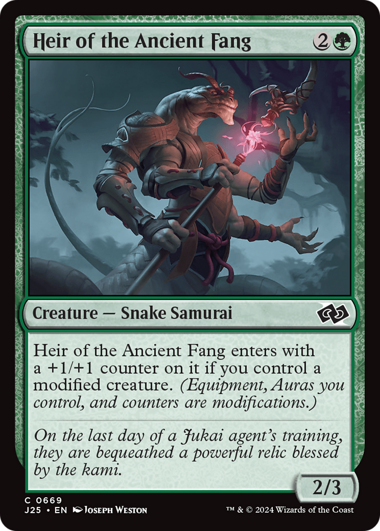 Image of Heir of the Ancient Fang (J25-669) - Foundations Jumpstart