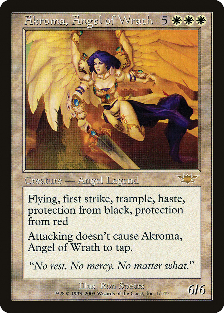 Image of Akroma, Angel of Wrath (LGN-001) - Legions Foil