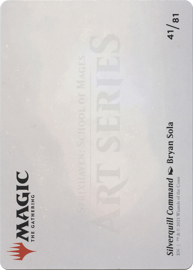 Image of Silverquill Command // Silverquill Command (ASTX-041) - Strixhaven Art Series (Borderless)