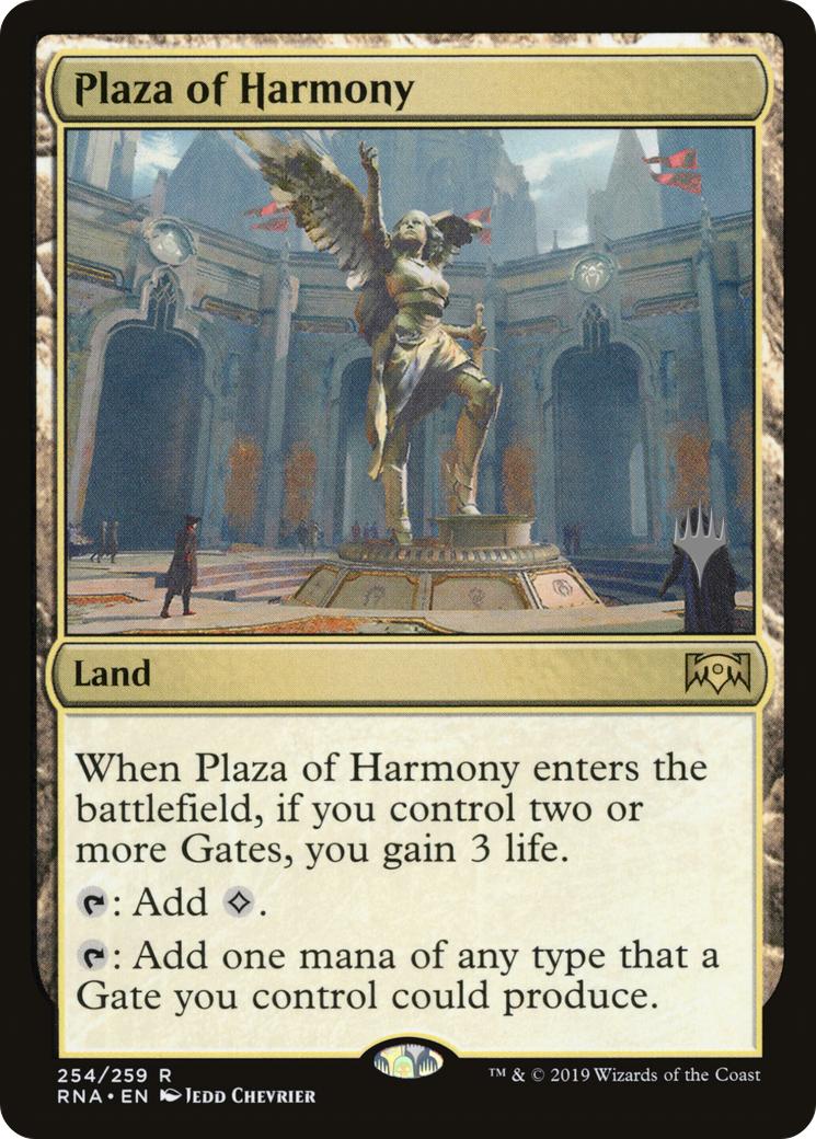 Image of Plaza of Harmony (PPELD-254P) - Ravnica Allegiance Promos
