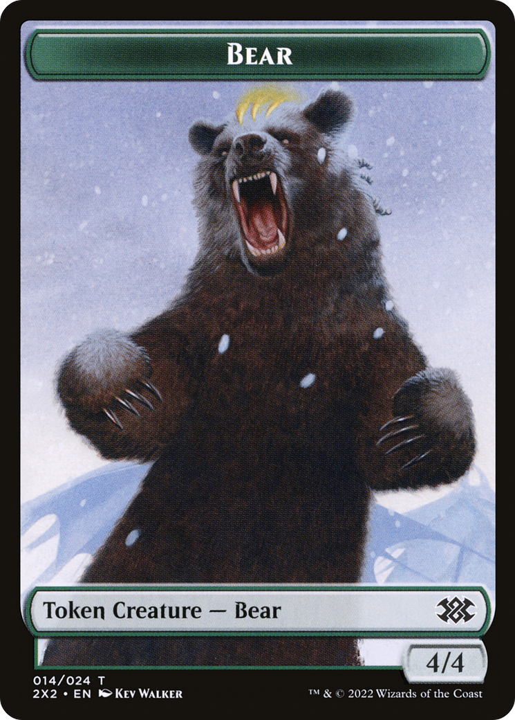 Image of Bear (T2X2-014) - Double Masters 2022 Tokens Foil