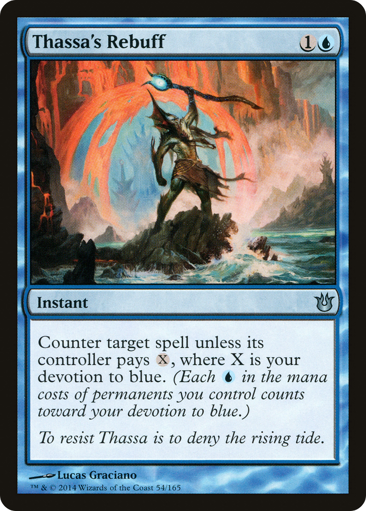Image of Thassa's Rebuff (BNG-054) - Born of the Gods Foil