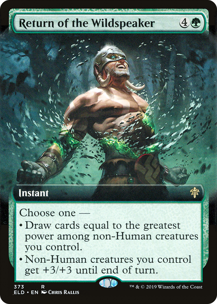 Image of Return of the Wildspeaker (Extended Art) (ELD-373) - Throne of Eldraine: (Extended Art)