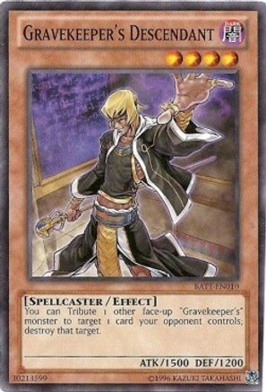 Image of Gravekeeper's Descendant (Starfoil) (BATT-EN010) - Battle Pack Tournament Prize Cards Limited