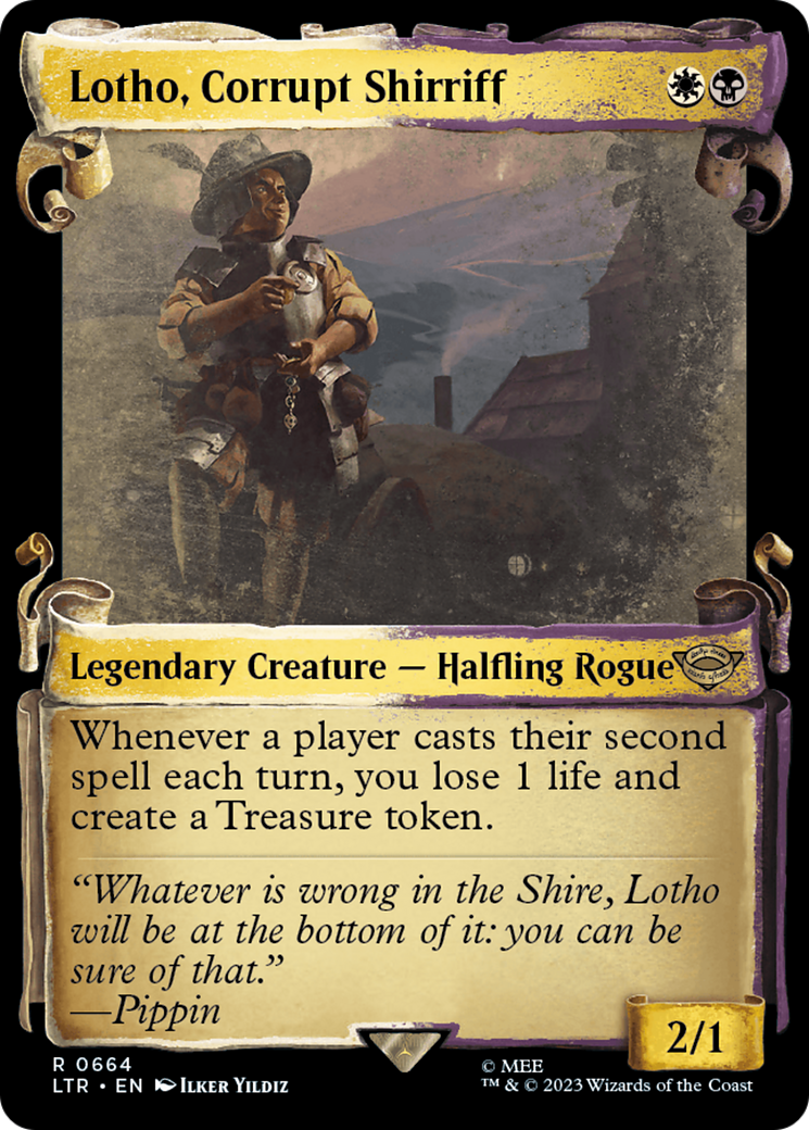 Image of Lotho, Corrupt Shirriff (Showcase Scrolls) (LTR-664) - The Lord of the Rings: Tales of Middle-earth: (Showcase)