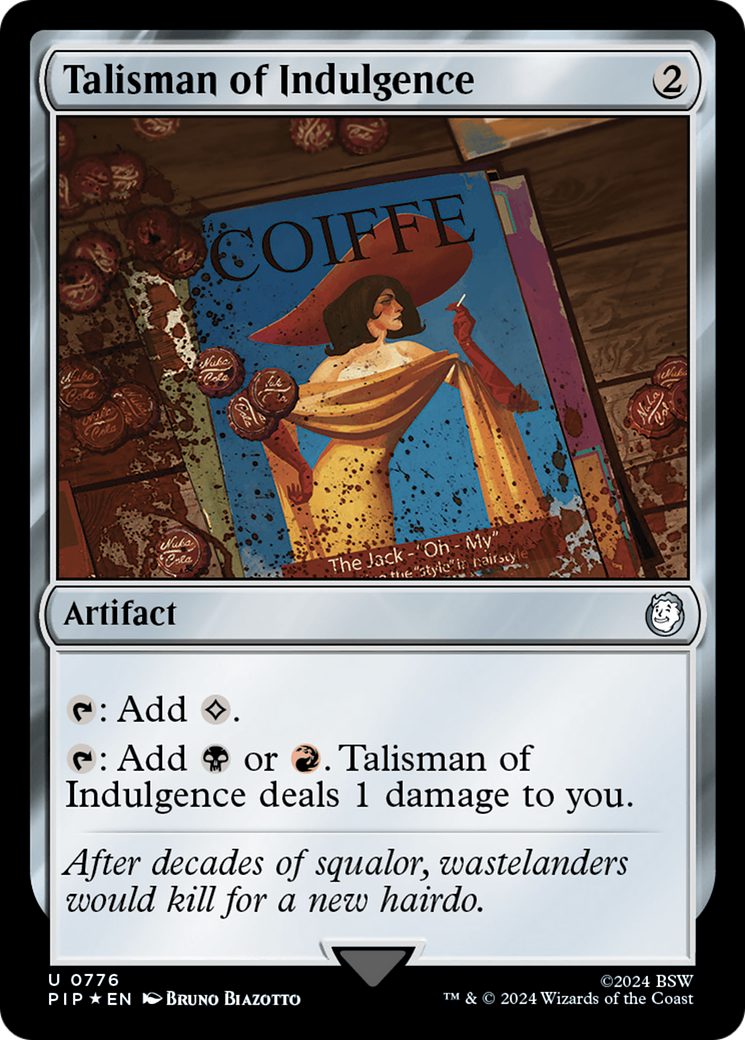 Image of Talisman of Indulgence (Surge Foil) (PIP-776) - Fallout Foil